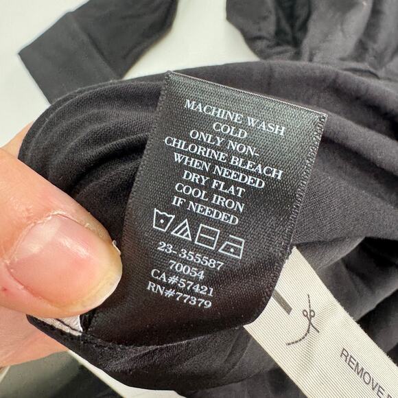 Ann Taylor Top Womens Small Black V Neck High Low Blouse - Picture 5 of 8